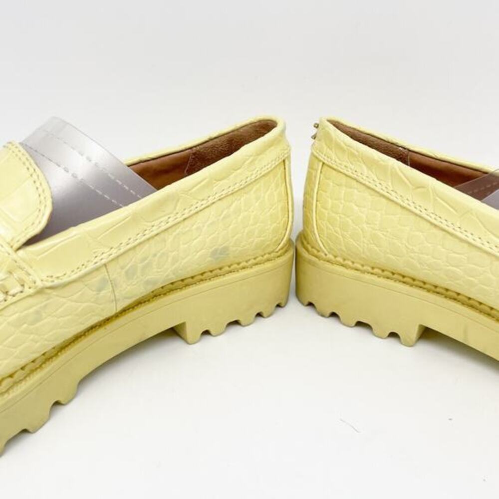 Circus NY by Sam Edelman Deana Crocodile Embossed Loafers Yellow Size 6.5‎ M - Picture 13 of 13